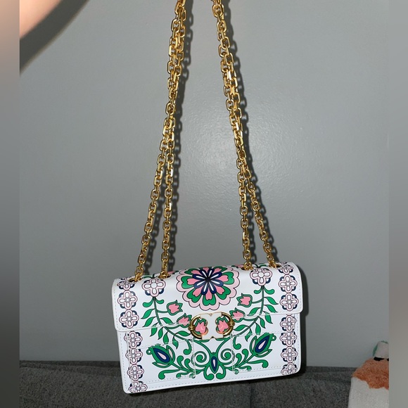 Tory Burch Garden Party Engineered Satchel - Picture 4 of 8